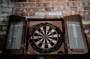 dartboard cabinet